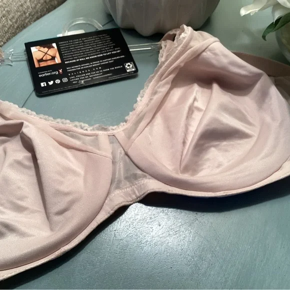 Bali Floral Lace Underwire Bra in Cream NWT 36DD - Picture 6 of 6